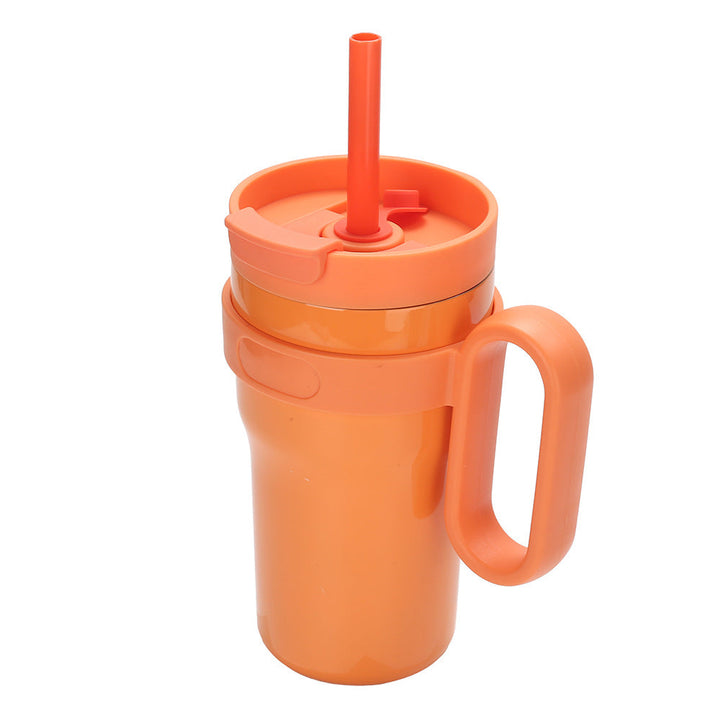 Unisex drinking cup with durable plastic and integrated straw Kalsten