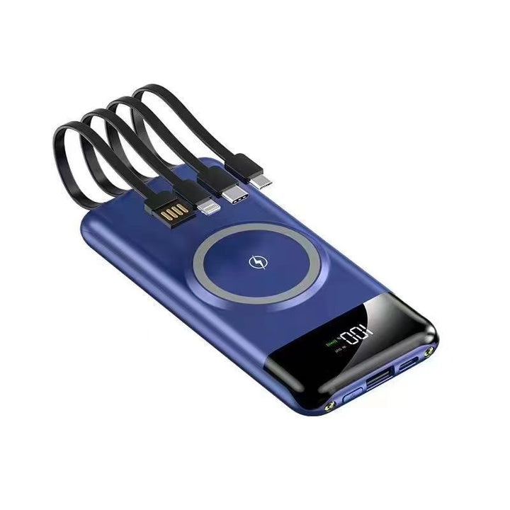Portable power bank with wireless charging function and multifunction cable Kalsten
