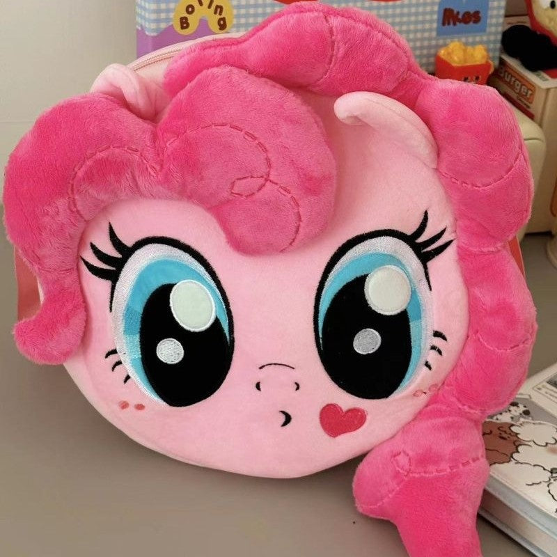 Plush shoulder bag with character design Kalsten