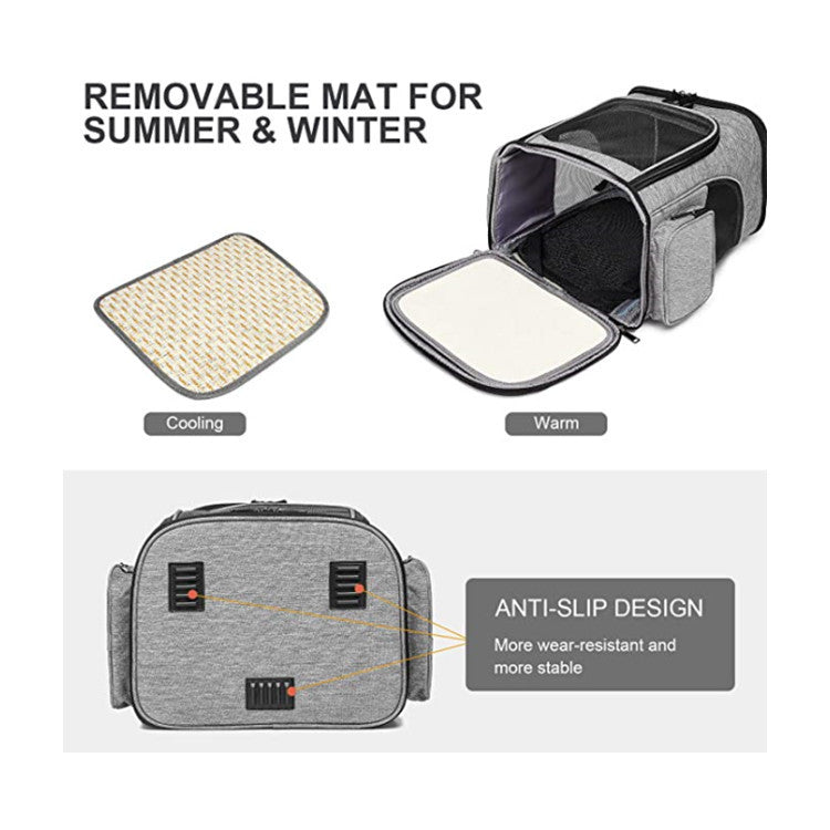 Cat transport backpack with breathable mesh panels Kalsten