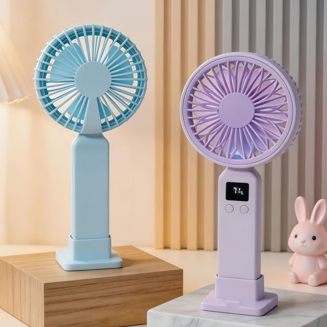 Women Portable Mini Fan with Digital Control Kalsten