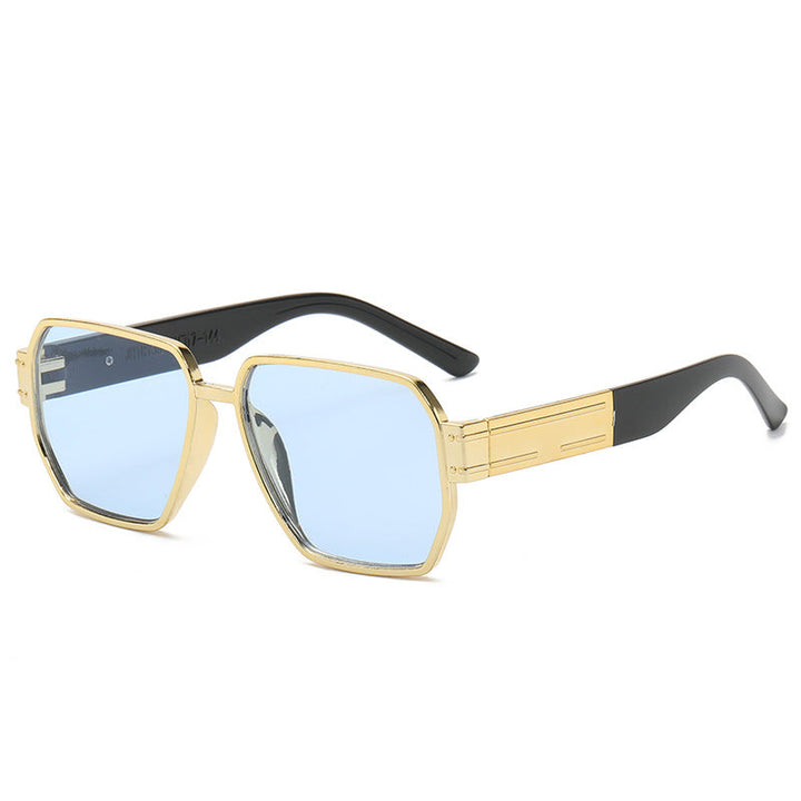 Women's modern oversized sunglasses with asymmetric frame Kalsten