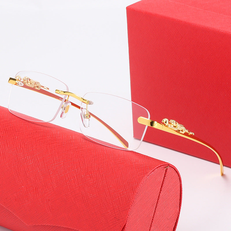 Ladies fashionable sunglasses with elegant metal frame and embellished temples Kalsten