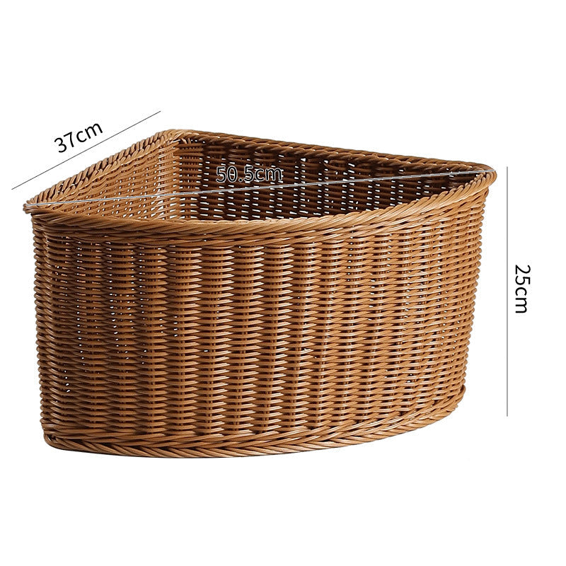 Corner Woven Storage Basket Kalsten