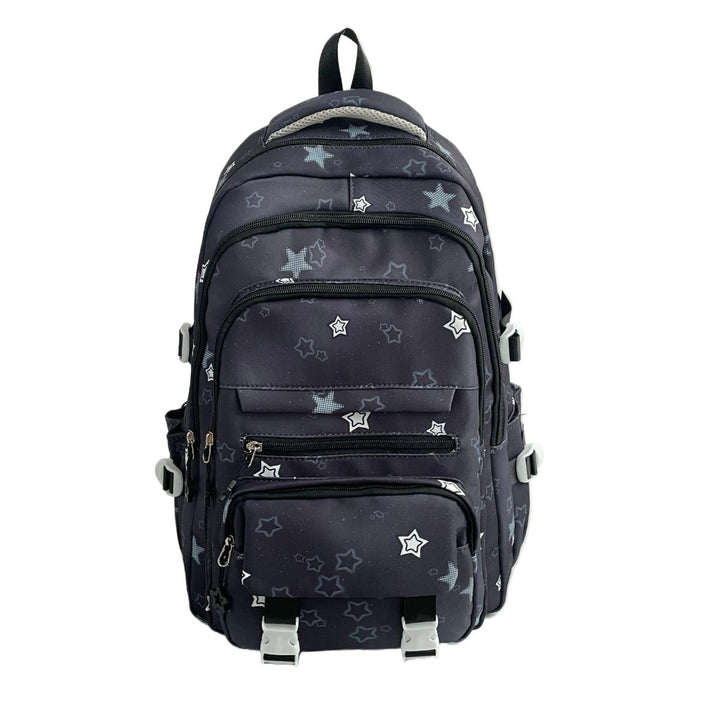 Star-Patterned School Backpack