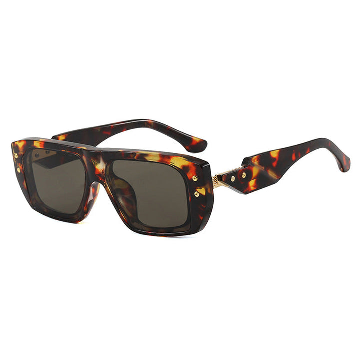 Women's fashionable square glasses with multicolored transparent frame Kalsten