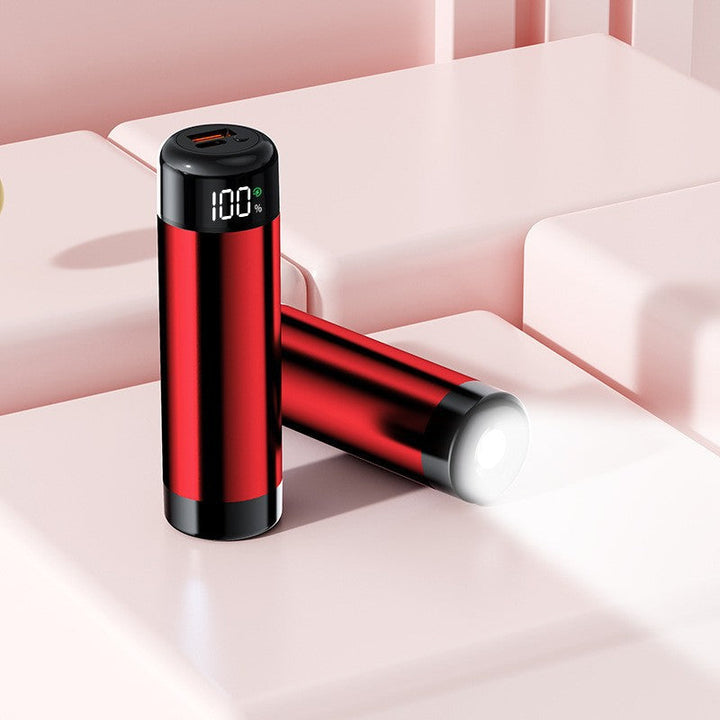 Power bank with digital charging display and integrated flashlight Kalsten