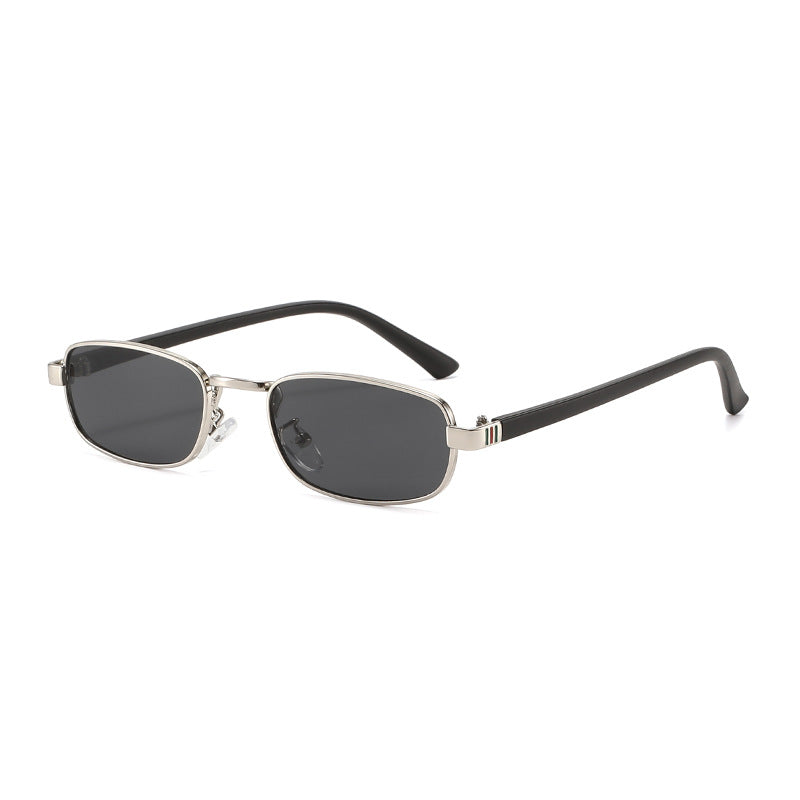Women's elegant rectangular sunglasses with fine metal frame Kalsten