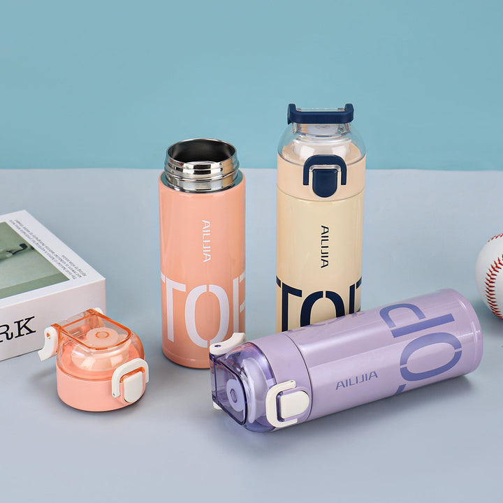 Women's Innovative Drink Bottle with Flip Top Closure Kalsten