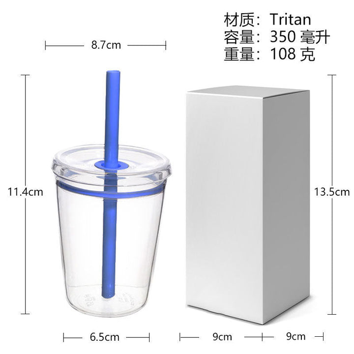 Unisex Insulated Reusable Cup with Straw Kalsten