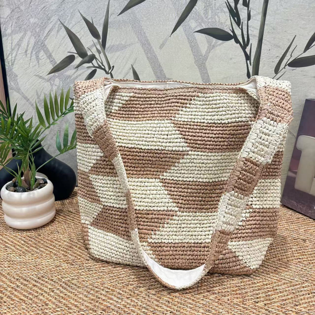Practical Hobo Bag with Geometric Pattern Kalsten
