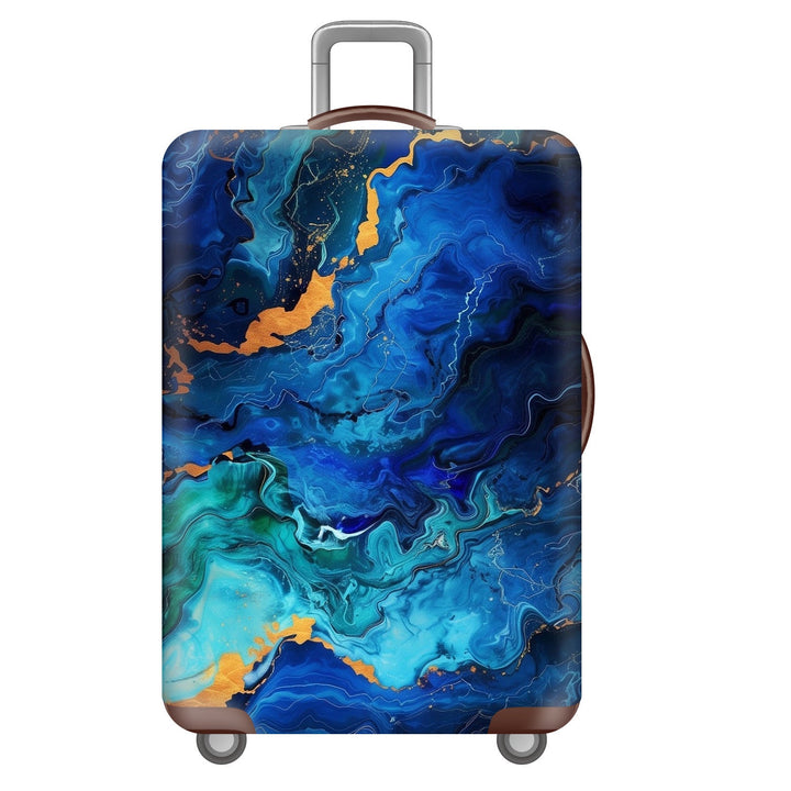 Unisex nan robust hard-shell suitcase with artistic face portrait print and 360° wheels Kalsten