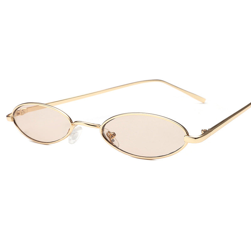 Ladies elegant sunglasses in oval metal frame Kalsten