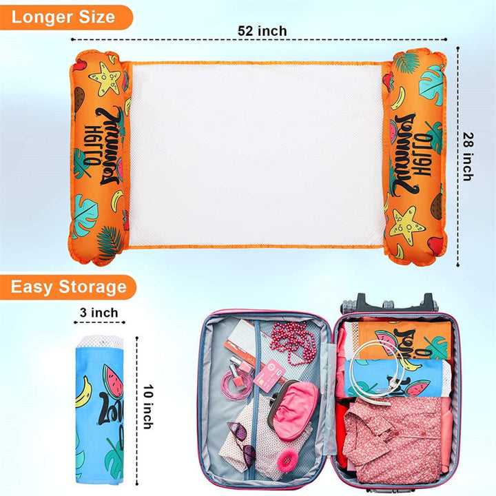 Women's inflatable lounger with transparent mesh Kalsten