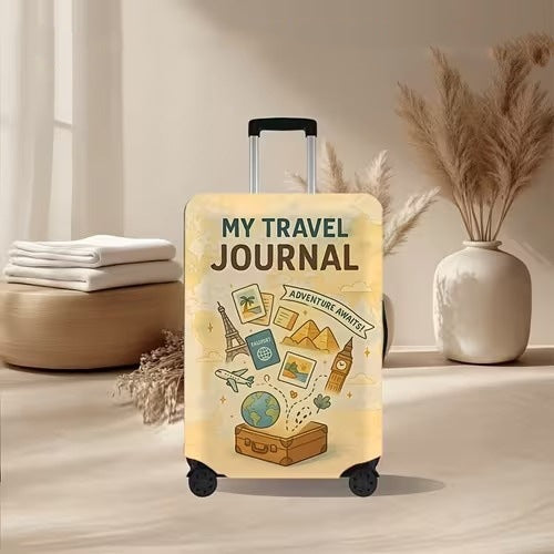 Unisex nan elastic suitcase cover with volcanic lava marble design, stretch protective cover for trolley Kalsten