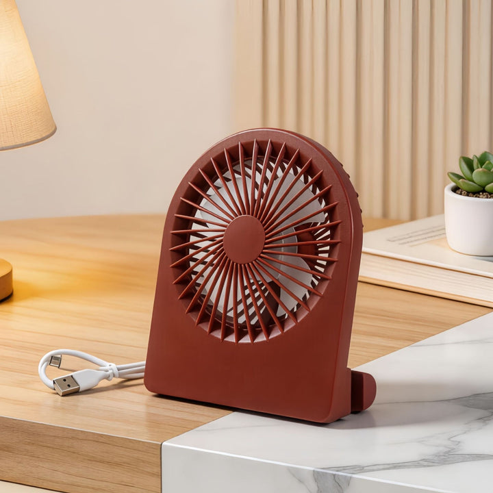 Ladies Compact Table Fan with USB Connection and Quiet Operating Modes Kalsten
