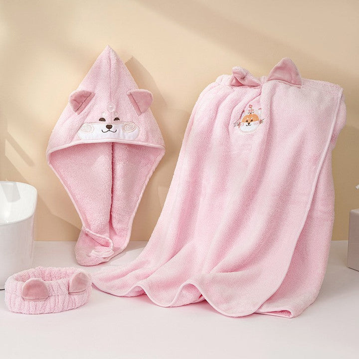 Cozy bath wrap blanket with hood and ears Kalsten