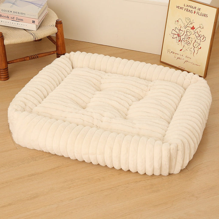Women Plush Pet Bed with High Edge Kalsten