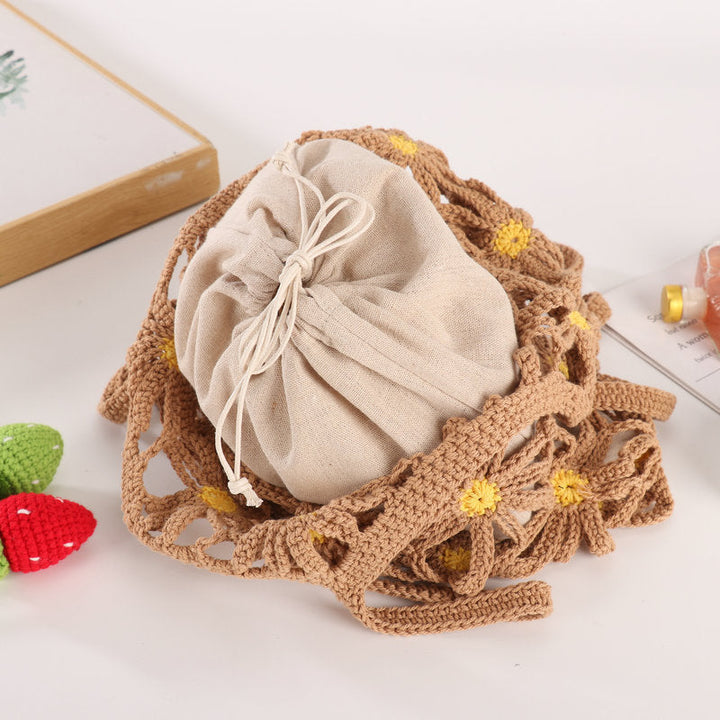 Handcrafted flower pattern shopper bag Kalsten