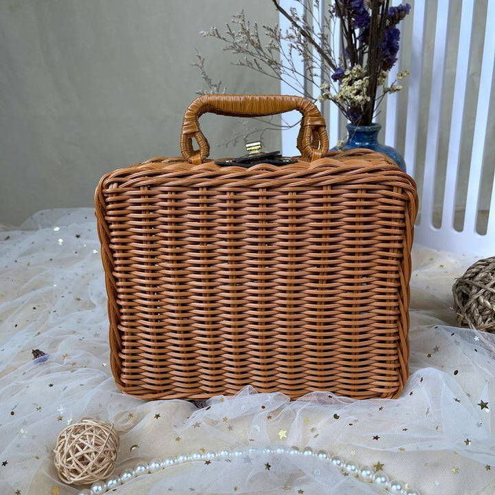 Women classic rattan handbag Kalsten