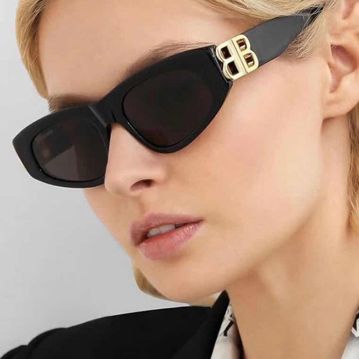 Ladies stylish cat-eye sunglasses with modern leopard pattern Kalsten