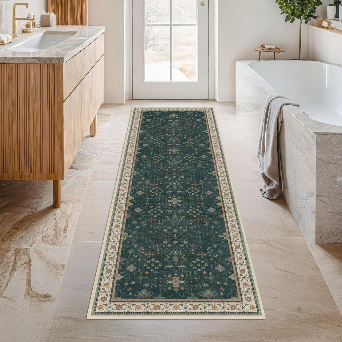 Vintage Floral Runner Carpet Acalora