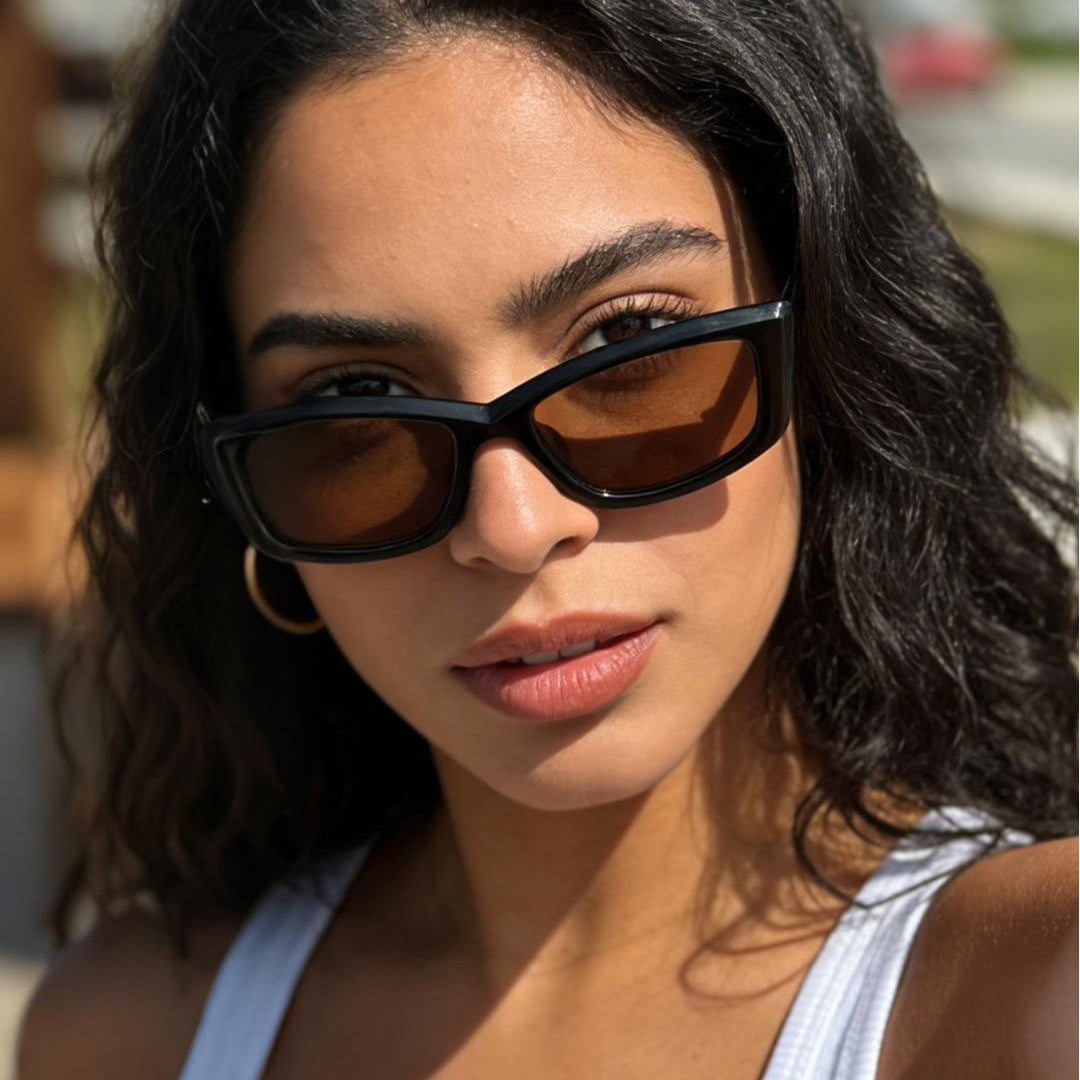 Women’s fashionable UV protection sunglasses with contemporary frame Kalsten