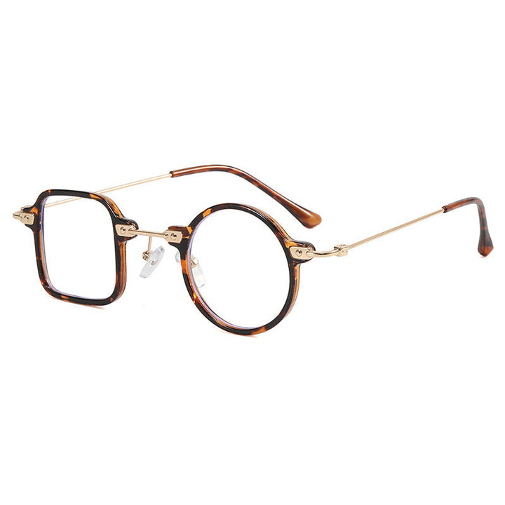 Ladies elegant round hybrid glasses with square design Kalsten
