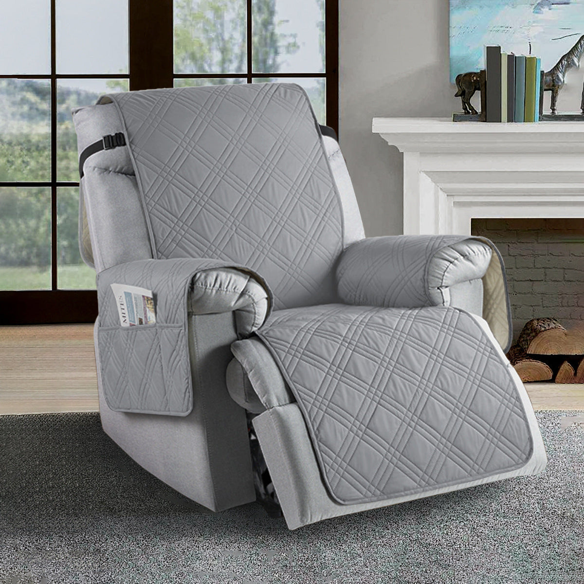 Skanto | Waterproof Recliner Cover | Durable Microfiber, Stain-Resistant & Universal Fit for Home Protection