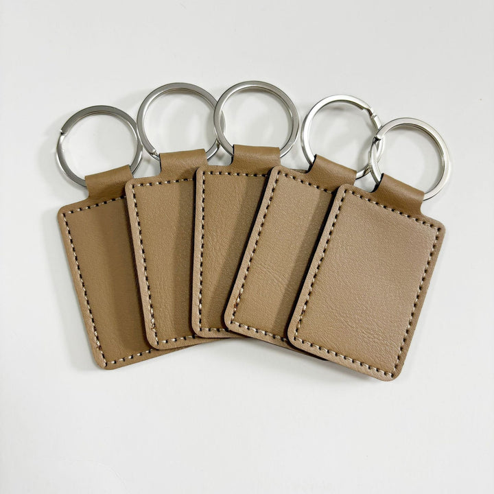 Unisex keychain made of high-quality synthetic leather with custom label Kalsten