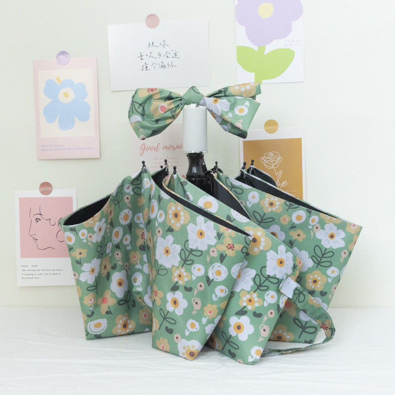 Women's Foldable Umbrella with Colorful Floral Patterns Kalsten