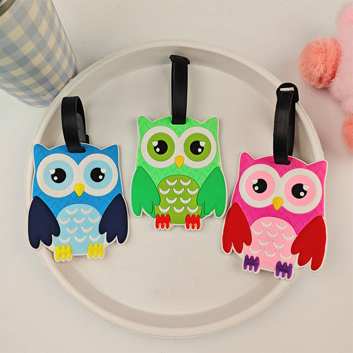 Unisex suitcase tag in owl design Kalsten