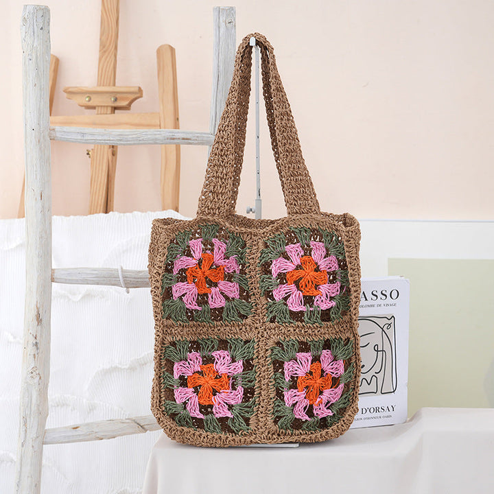 Handcrafted crochet bag with floral patterns Kalsten