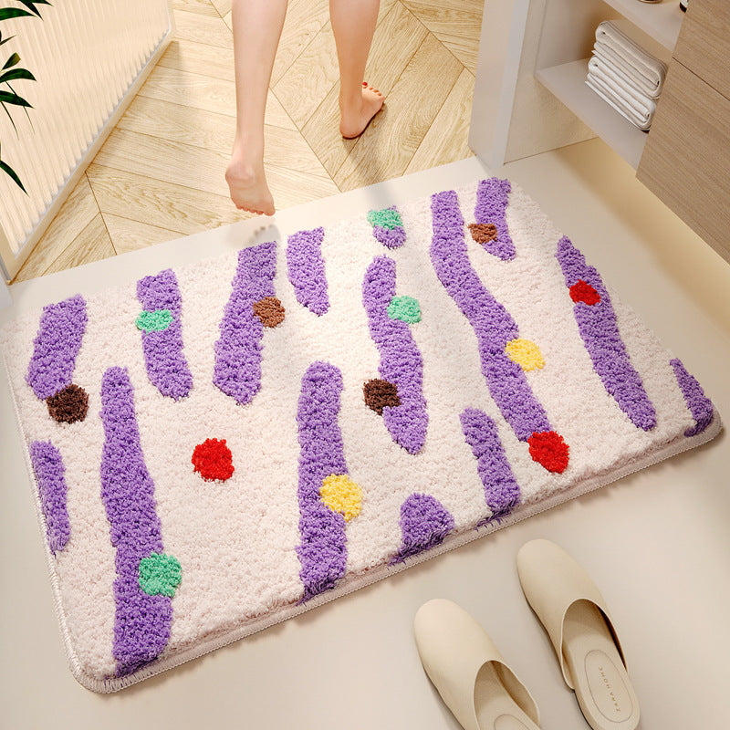 Decorative Plush Bath Mat Kalsten