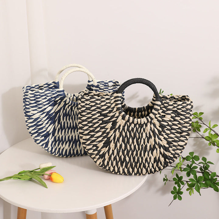 Stylish basket bag with round handle Kalsten