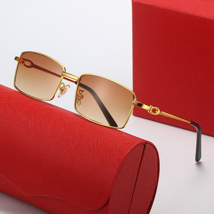 Women's elegant half-frame glasses with fine metal frame Kalsten