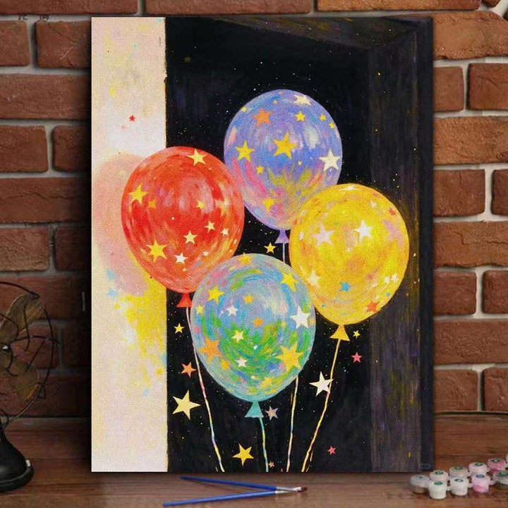 Colorful Balloon-Themed Canvas Art Print Kalsten