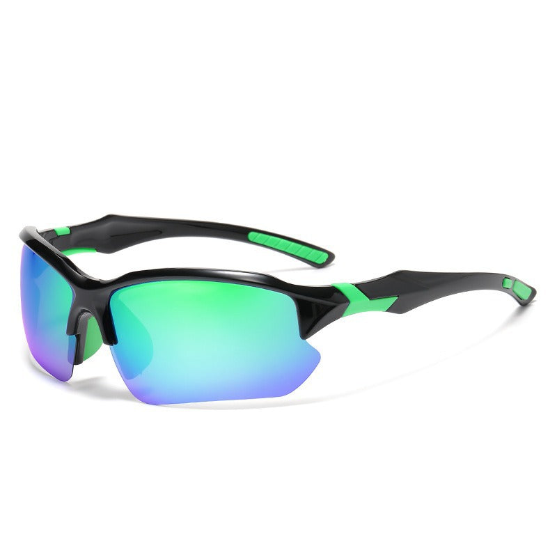 Unisex nan sporty performance sunglasses with semi-rim polarized UV protection anti-slip nose pads Kalsten
