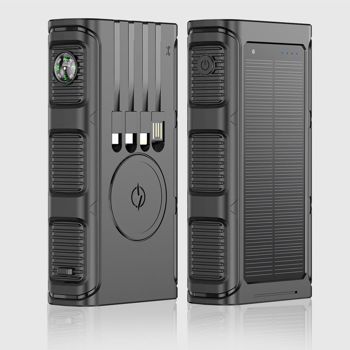 Solar Powerbank with Integrated Compass and Multiple Charging Ports Kalsten