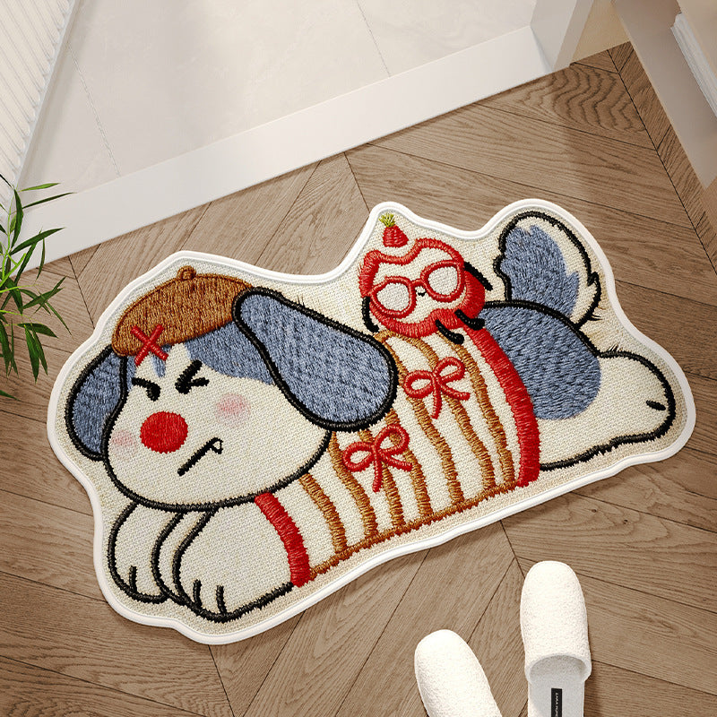 Cute Cat-Themed Decorative Bath Mat Acalora
