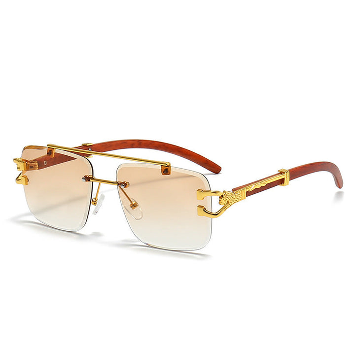 Women's fashionable glasses with stylish wooden frame Kalsten