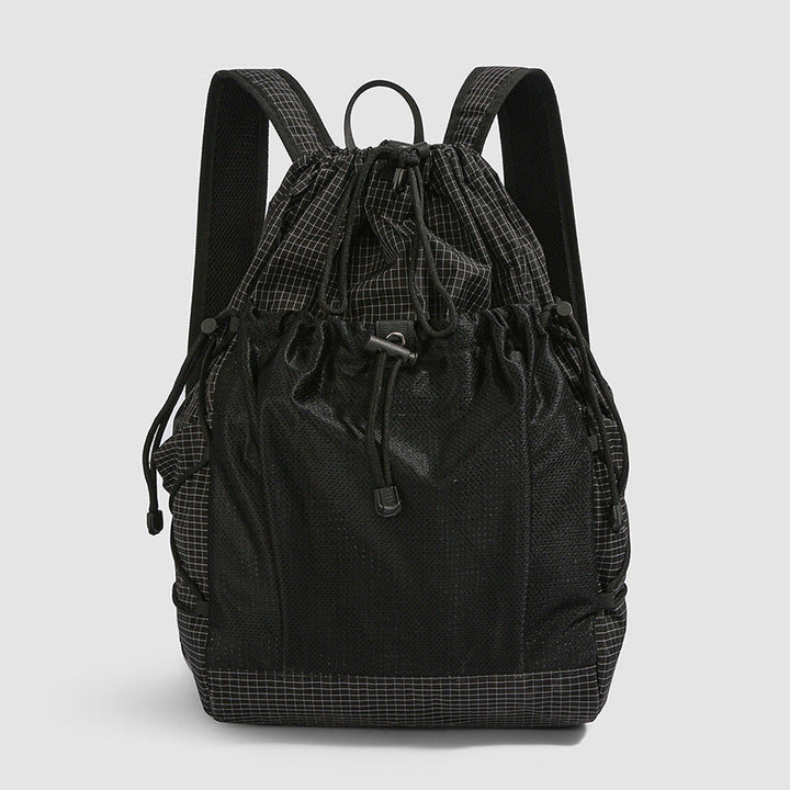 Versatile Mesh-Panel Drawstring Backpack kalsten