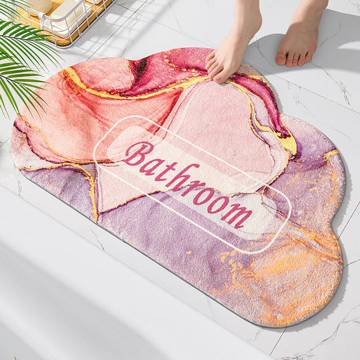 Plush Cloud Shaped Bath Mat Kalsten