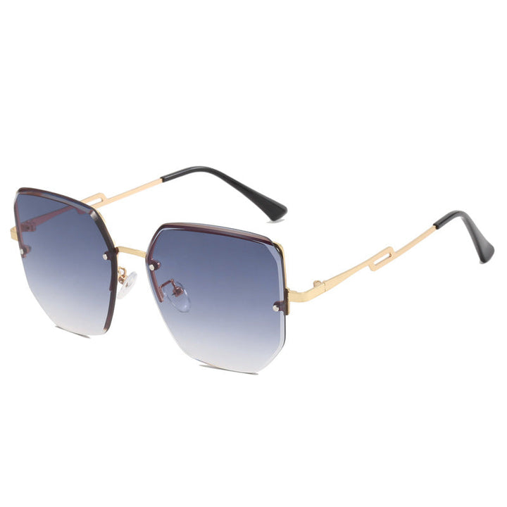 Women's geometric designer sunglasses with mirrored lenses Kalsten