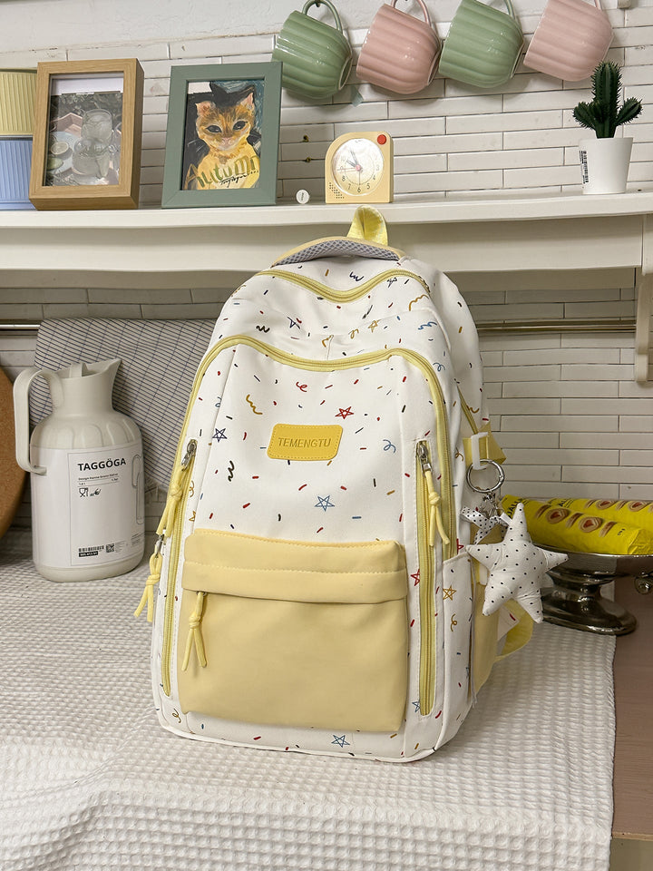 Versatile Patterned School Backpack