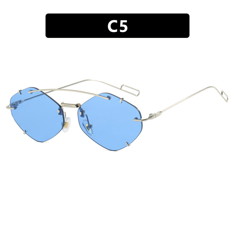 Women geometric sunglasses with ultra-light metal frame Kalsten