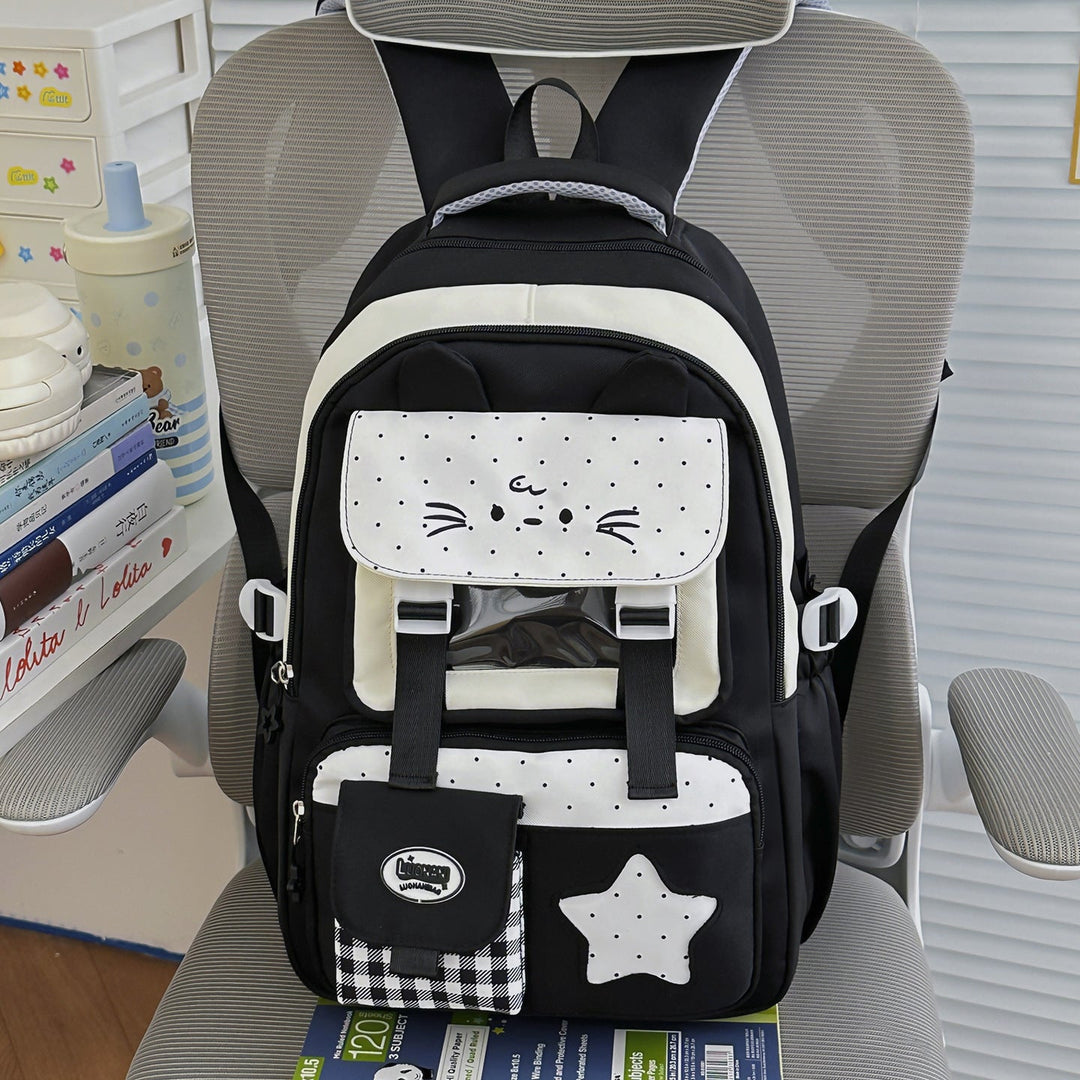 Cute Cat-Eared School Backpack