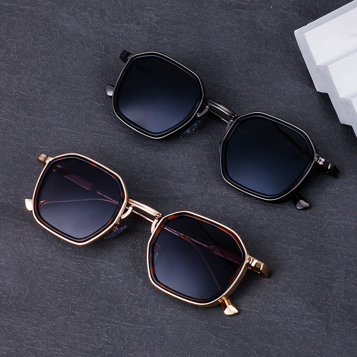 Ladies stylish sunglasses in modern octagonal design with high-quality polarized lenses Kalsten