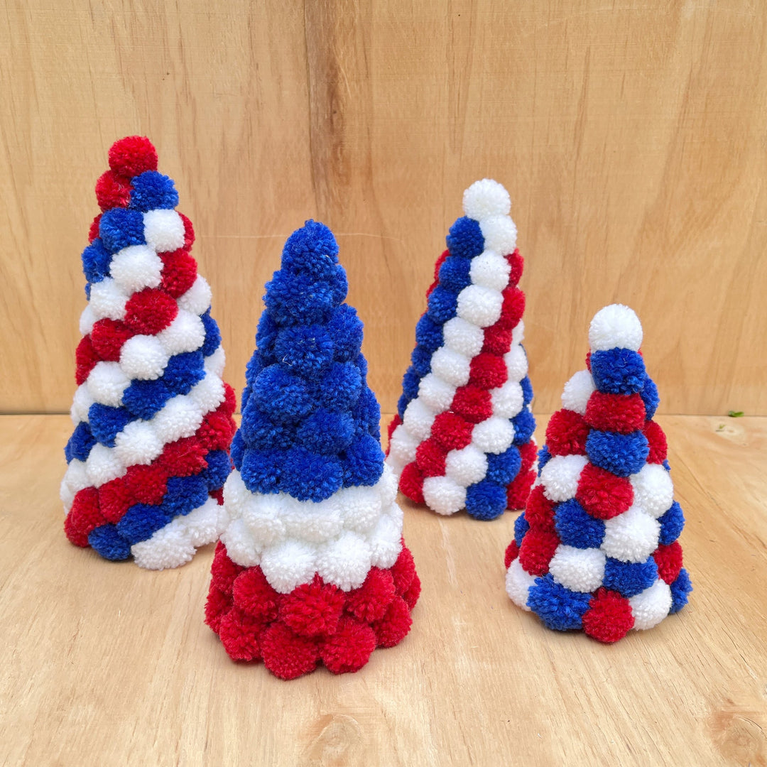 Unisex nan handcrafted Pompon Christmas tree table decoration Kalsten