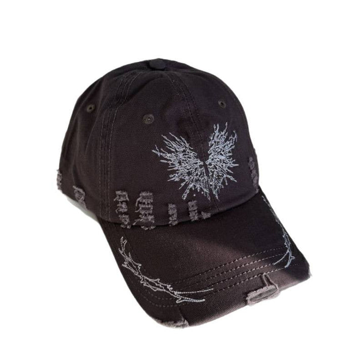 Women's Distressed Graphic Snapback Cap Kalsten